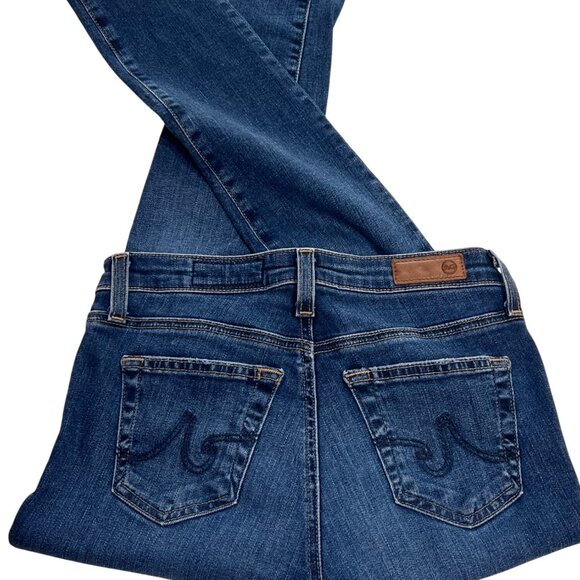 AG-Adriana Goldschmeid Jeans Womens Slim Fit Legging Ankle Size 25 Blue Distress - Picture 3 of 14